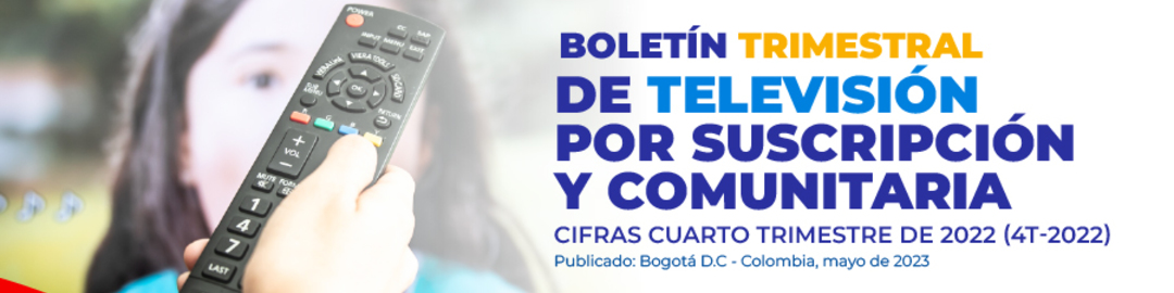 Portada Boletín televisión por suscripción y comunitaria Portada Boletín televisión por suscripción y comunitaria